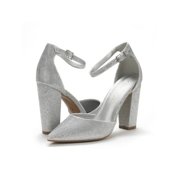 New DREAM PAIRS Women's Coco Mid Heel Pump Shoes size 9 - Picture 4 of 5